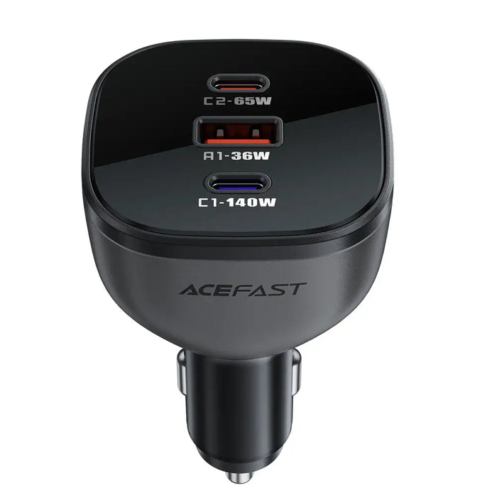 Зарядно за кола Acefast B14 165W 2x USB-C 1x USB-A - черно