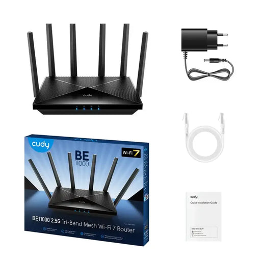 Безжичен рутер Cudy WR6500H BE6500 двубандов Wi-Fi 7