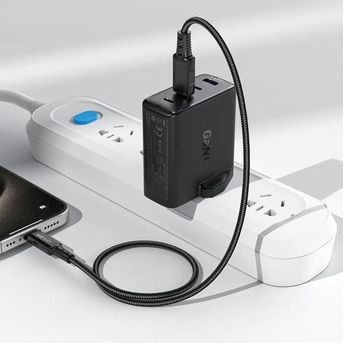 Стенно зарядно устройство Acefast A97 PD100W GaN (3 x USB-C