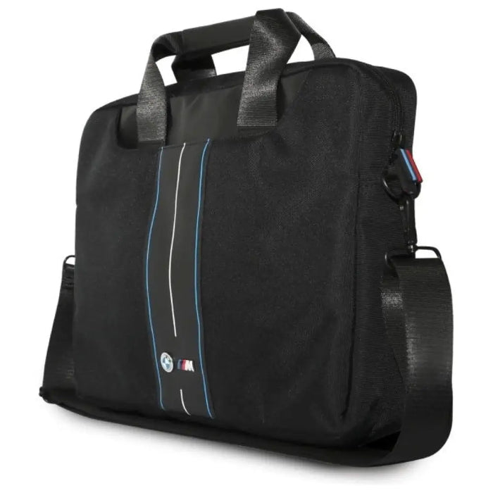 Чанта BMW BMCB15COMPVSKL 16’’ черна найлонова синя ивица