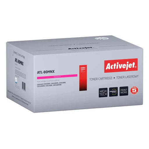 Тонер Activejet ATL-80MNX (резервен Lexmark 80C2HME