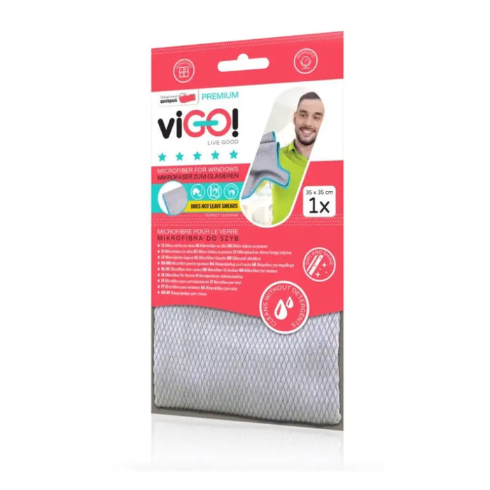 МИКРОФИБЪРНA КЪРПA ЗА ПРОЗОРЦИ И ОГЛЕДАЛА PREMIUM VIGO