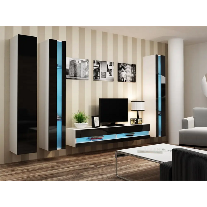 Поставка за телевизор Cama VIGO NEW 30/180/40 бяло/черно