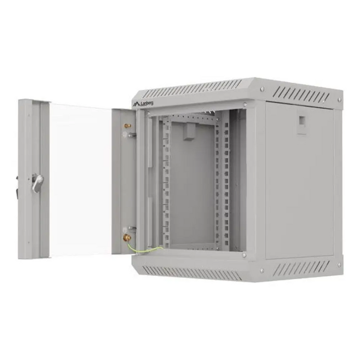 Шкаф Lanberg 10’’ за стенен монтаж 6U/300x300 (плосък