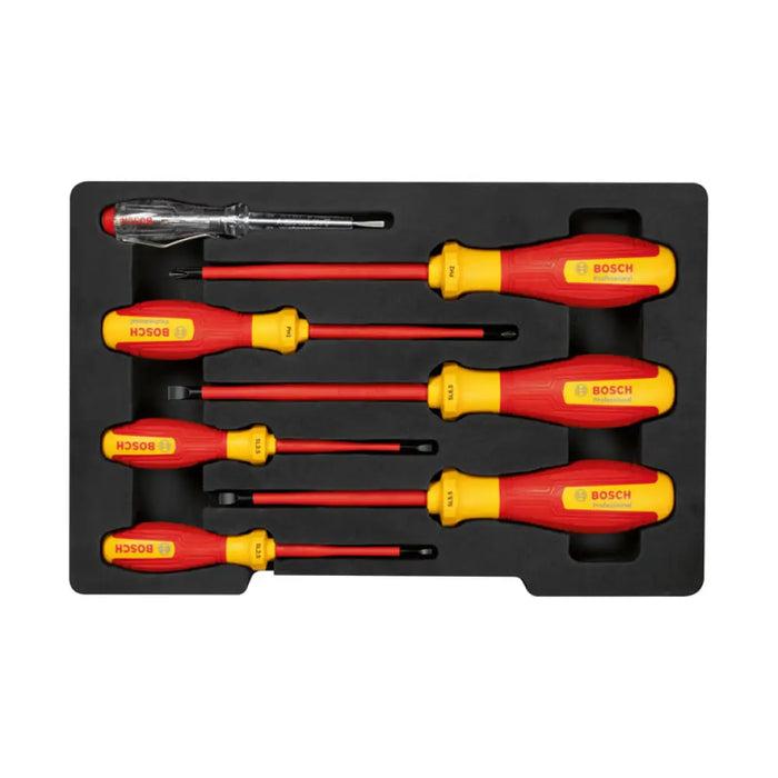КОМПЛЕКТ ВИСОКОВОЛТОВИ ОТВЕРТКИ BOSCH PROFESSIONAL 7 БРОЯ