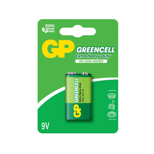 Цинк карбонова батерия GP 1604GLF-U1 6F22 9V Greencell 1