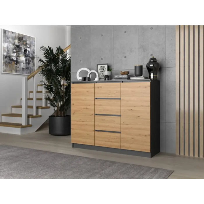 2D4S скрин 120x40x97 см антрацит/artisan