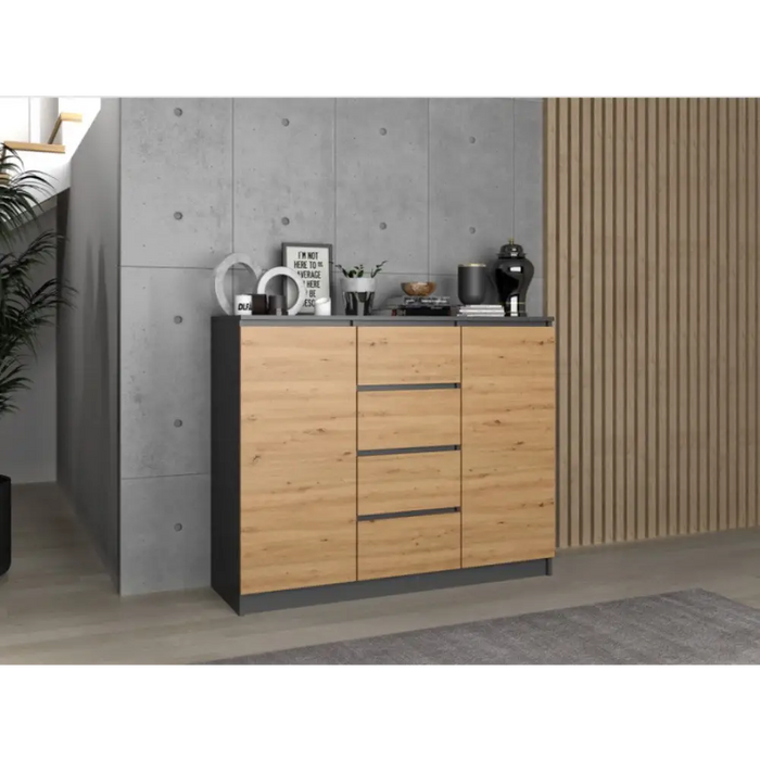 2D4S скрин 120x40x97 см антрацит/artisan