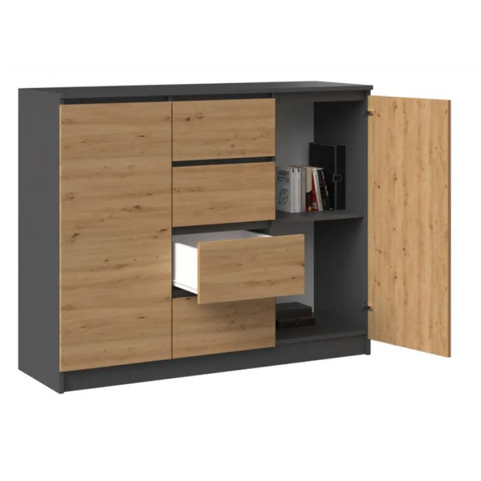 2D4S скрин 120x40x97 см антрацит/artisan