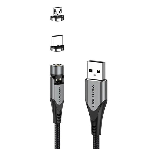 2в1 магнитен кабел Vention CQXHD USB към