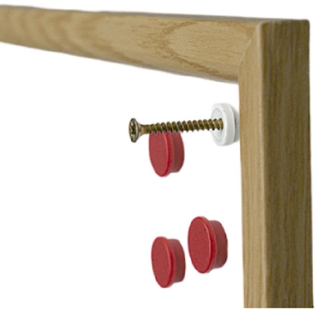 Бяла магнитна дъска с дървена рамка 2x3 - 60 х 90 cm