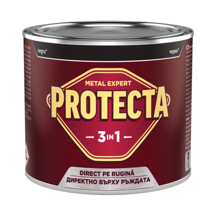 3 В 1 ЕМАЙЛЛАК 500 ML ЧЕРЕН ЦВЯТ PROTECTA