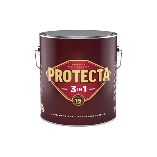 3 В 1 ЕМАЙЛЛАК 2.5 L ТЪМНО КАФЯВ ЦВЯТ PROTECTA