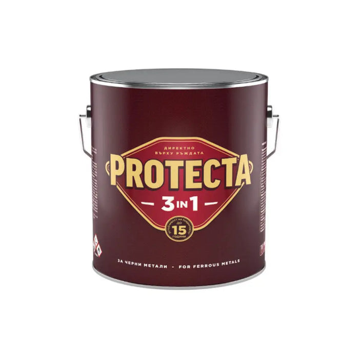 3 В 1 ЕМАЙЛЛАК 2.5 L ТЪМНО КАФЯВ ЦВЯТ PROTECTA