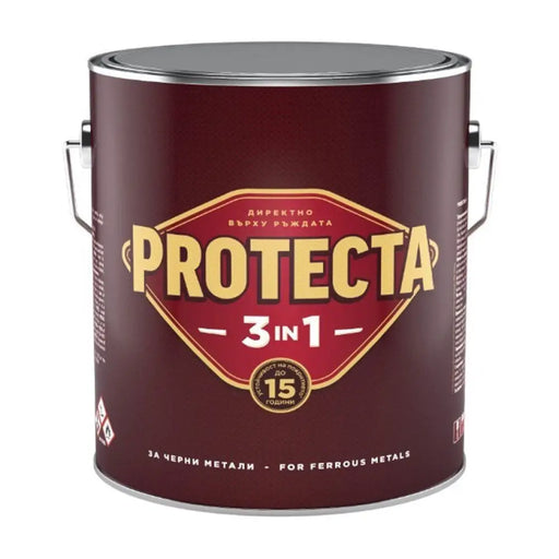 3 В 1 ЕМАЙЛЛАК 2.5 L ВИШНЕВО ЧЕРВЕН ЦВЯТ PROTECTA