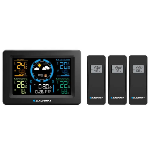 Метеорологична станция с 3 външни сензора Blaupunkt WS40BK