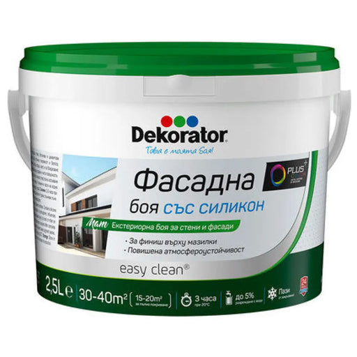 ФАСАДНА БОЯ СЪС СИЛИКОН БАЗА ЗА ТОНИРАНЕ DEKORATOR