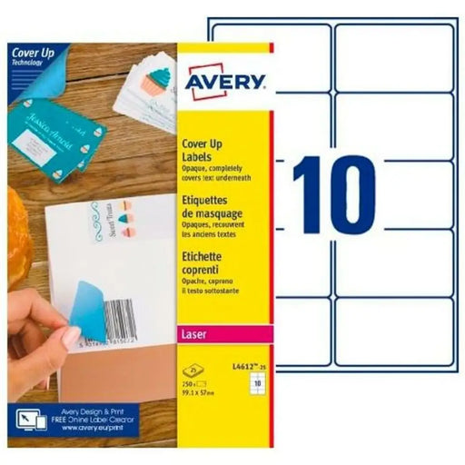 Етикети за принтер Avery L4612 Бял 25 Листи 99,1 x 57 mm (5