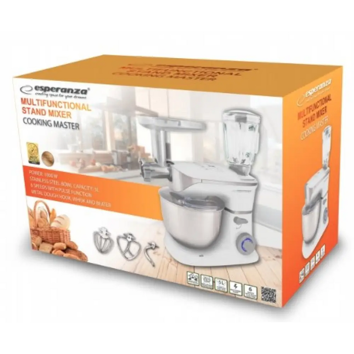 Кухненски робот Esperanza EKM025 1000 W 5 L Неръждаема