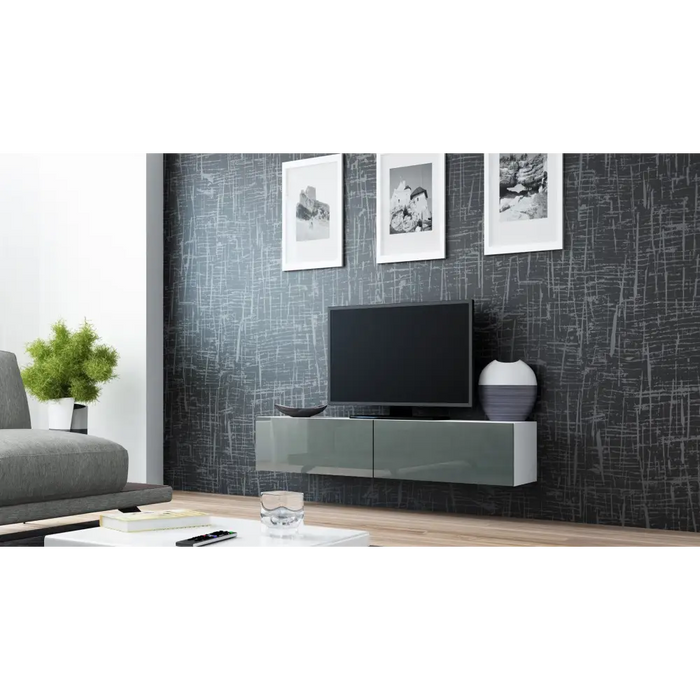 Стойка за телевизор Cama VIGO 140 30/140/40 бяло/сив гланц