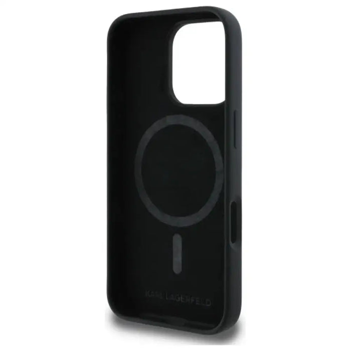 Силиконов калъф MagSafe за iPhone 16 Pro Karl Lagerfeld