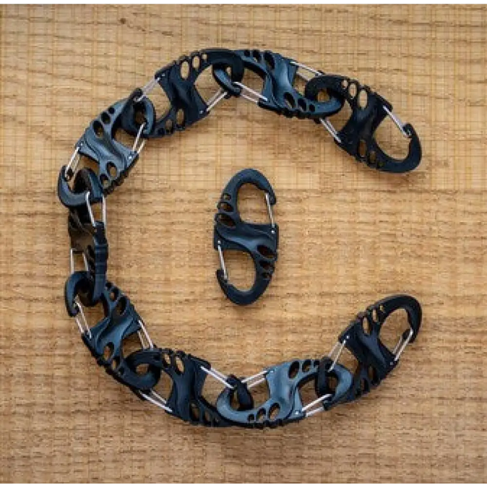 Комплект карабини Mil-Tec S-Hook - черен