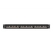 Пач панел Lanberg 24 порта 1U 19’’ CAT.6a ftp с кабелен