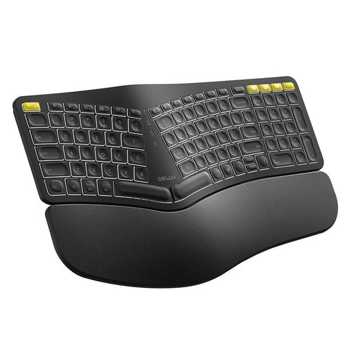 Безжична ергономична клавиатура Delux GM902PRO 2.4G /