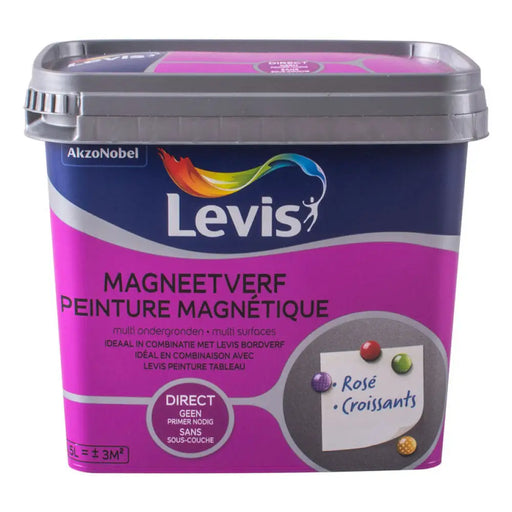ВОДОРАЗТВОРИМА МАГНИТНА БОЯ СИВ МАТ 0,5 L LEVIS