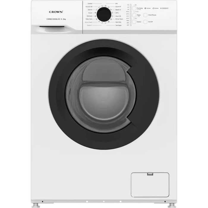 Пералня Crown CWM61000BLDC 1000 об./мин. 6.00 kg A Бял