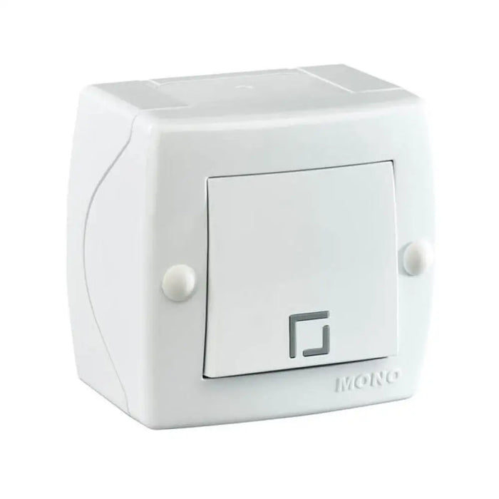 КЛЮЧ ЕДИНИЧЕН ЗА ОТКРИТ МОНТАЖ IP20 БЯЛ MONO OCTANS