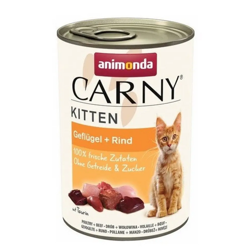 ANIMONDA Carny Kitten Beef с птиче месо - мокра котешка