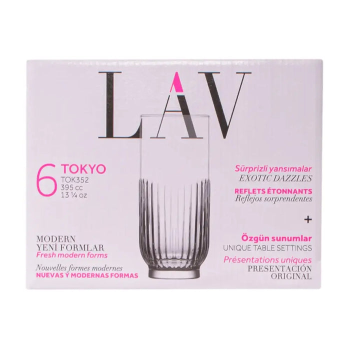 ЧАША ЗА БЕЗАЛКОХОЛНО 395 ML 6 БР TOKYO LAV