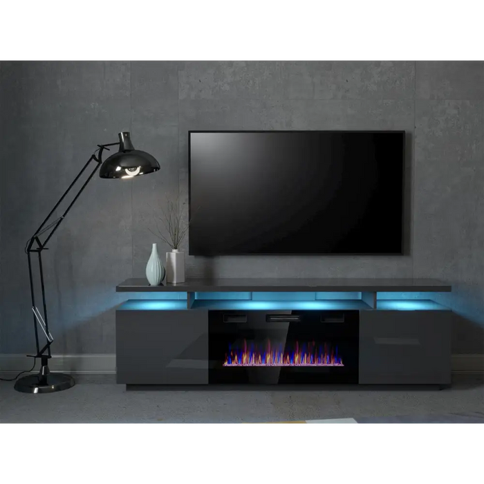 RTV EVA шкаф с електрическа камина 180x40x52 см