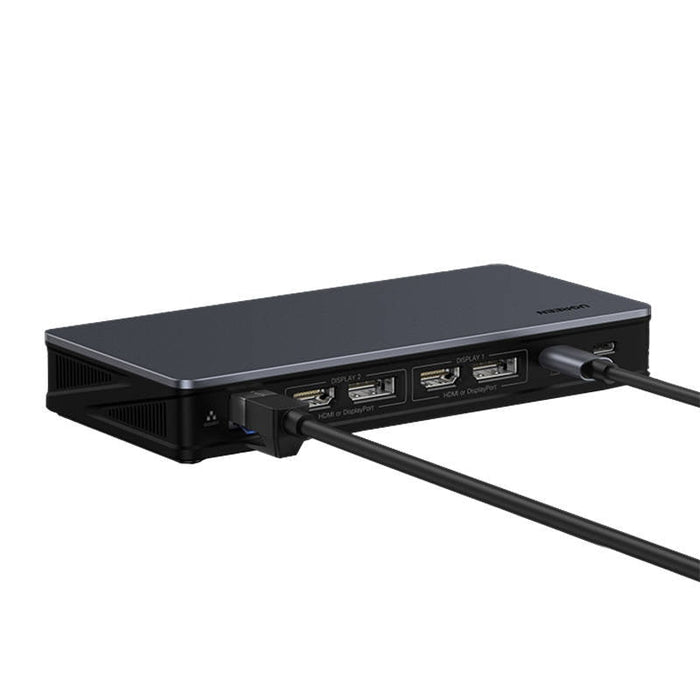 Хъб UGREEN CM615 USB-C към 2x USB-A 1x USB-C 3.1 2x HDMI 2x