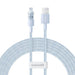 Кабел за бързо зареждане Baseus Gem USB към IP 2.4A 2 м син