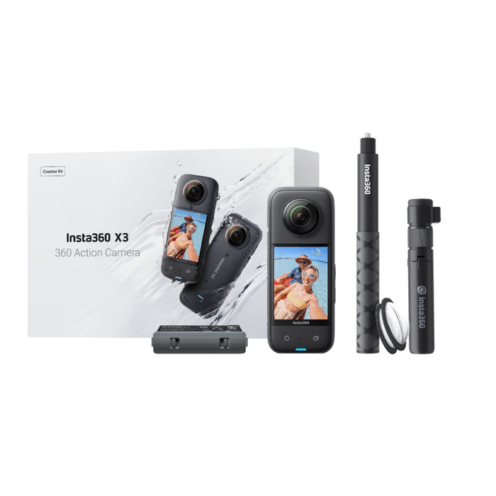 Комплект екшън камера и аксесоари Insta360 X3 Creator Kit