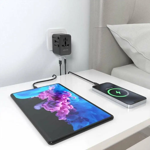 Зарядно за стена Aisens ASPS-2A2C08-BK 25 W Черен