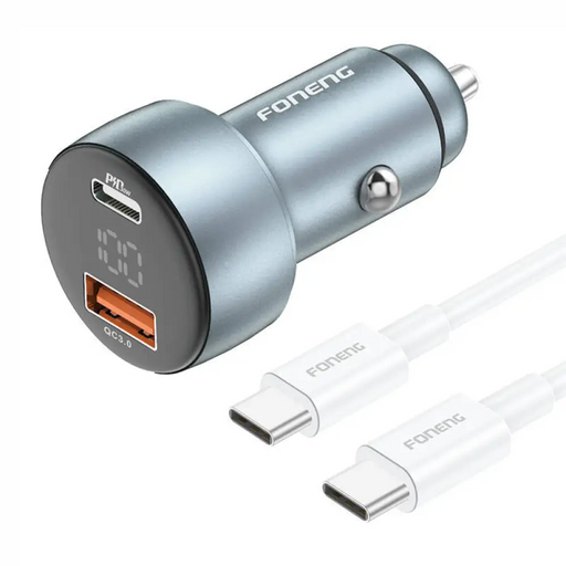 Зарядно за кола с кабел Foneng C18 1xUSB-A 1xUSB-C 2.4A 48W
