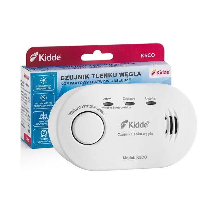 Детектор за въглероден окис Kidde K5CO White