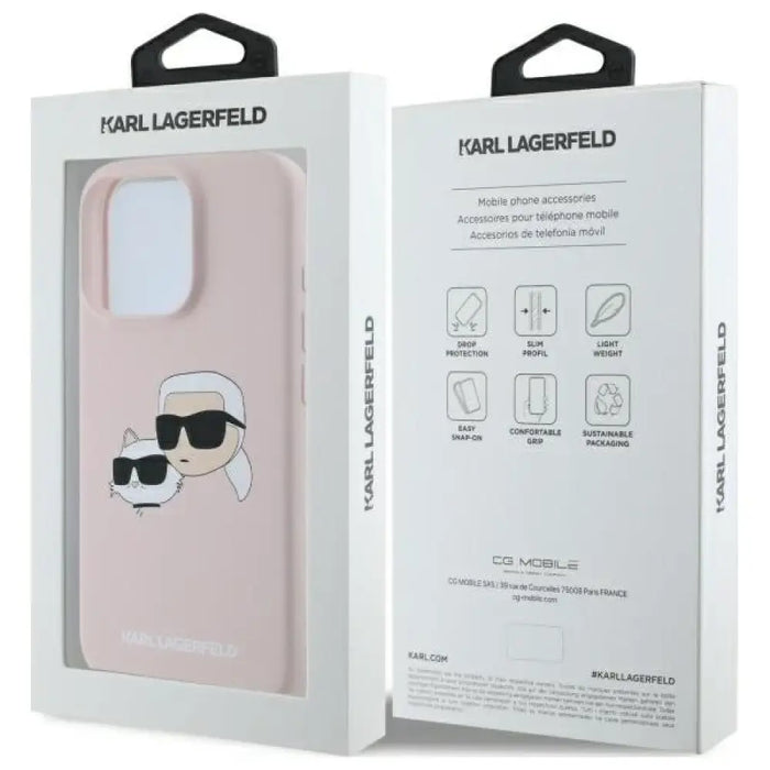 Силиконов кейс Karl Lagerfeld Heads Print MagSafe за iPhone