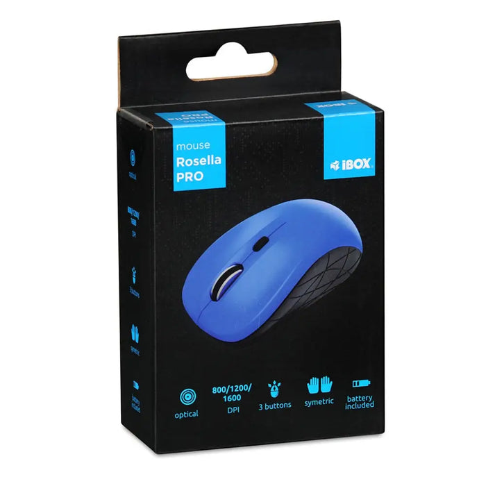Безжична оптична мишка iBOX i009W Rosella синя