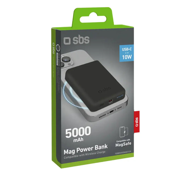 SBS TEBB5000MAG1CK безжична Преносима батерия Powerbank