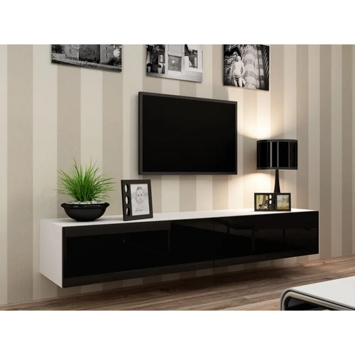 Стойка за телевизор Cama VIGO ’180’ 30/180/40 бяло/черно