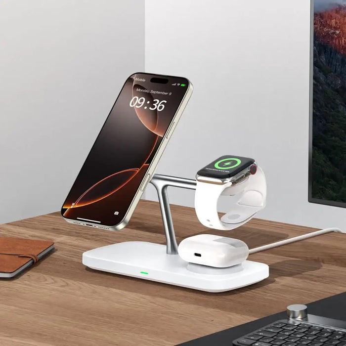 Безжично зарядно устройство Tech-Protect QI15W-A45 3 в 1