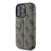 Калъф Guess 4G с метално лого за iPhone 16 Pro - кафяв