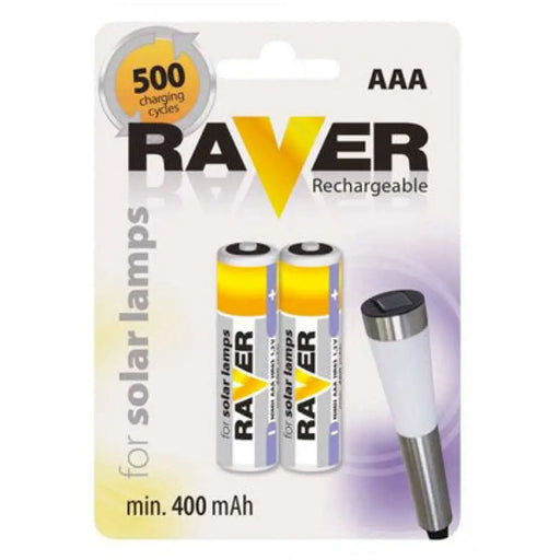 АКУМУЛАТОРНА БАТЕРИЯ ЗА СОЛАРН ААА 400MAH 2 БР. БЛИСТЕР