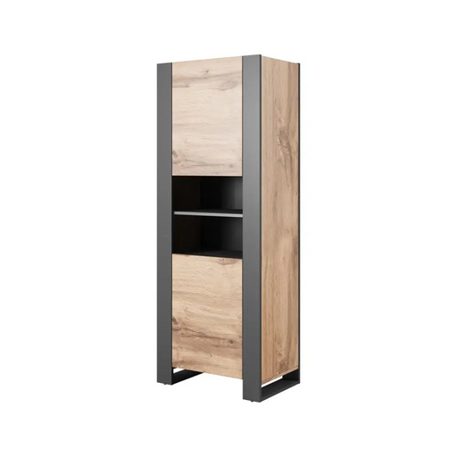 Етажерка WOOD 65x40x170,5 дъб вотан + антрацит
