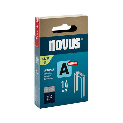 СКОБИ ЗА ТАКЕР ТИП А 53 14 ММ NOVUS 800 БРОЯ