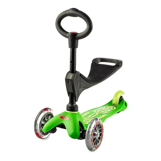 Микро триколесен скутер/райдър Mini 3in1 Deluxe Green